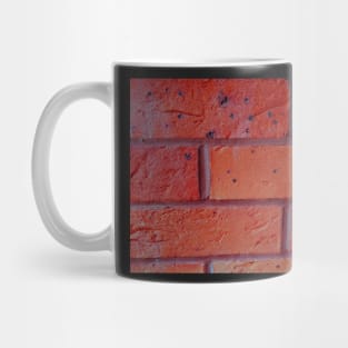 Beautiful deep rich coloured | coloured red brick wall Mug